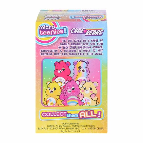 🔥Micro Teenies Care Bears Cheer Bear Mini Plush Pink HTF BNWT🔥 - Picture 3 of 3